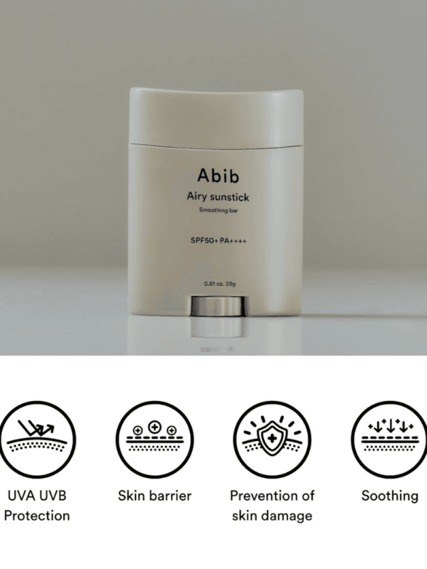 Seoul Magic - Abib – Airy Sunstick Smoothing Bar SPF50+ PA++++ – 23g