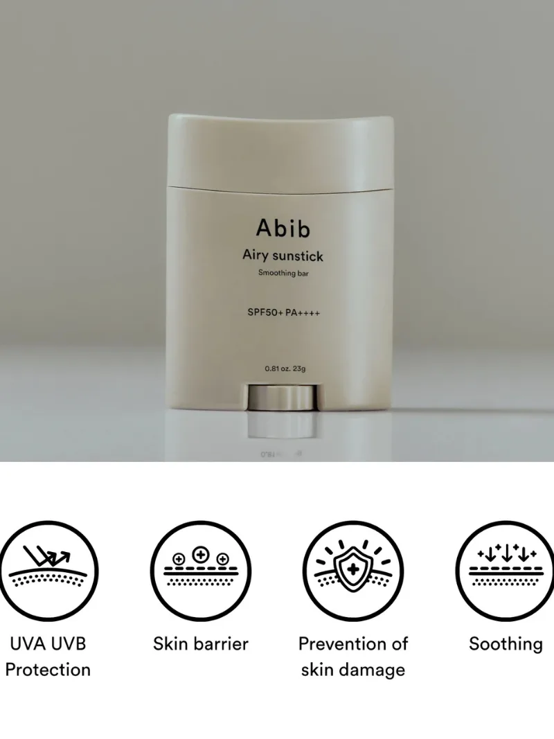 Seoul Magic - Abib – Airy Sunstick Smoothing Bar SPF50+ PA++++ – 23g