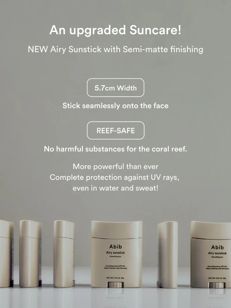 Seoul Magic - Abib – Airy Sunstick Smoothing Bar SPF50+ PA++++ – 23g