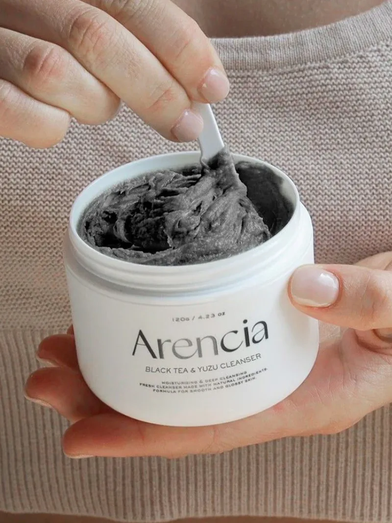 Arencia - Black Tea & Yuzu Rice Mochi Cleanser 120g 2 Arencia - Black Tea & Yuzu Rice Mochi Cleanser 120g