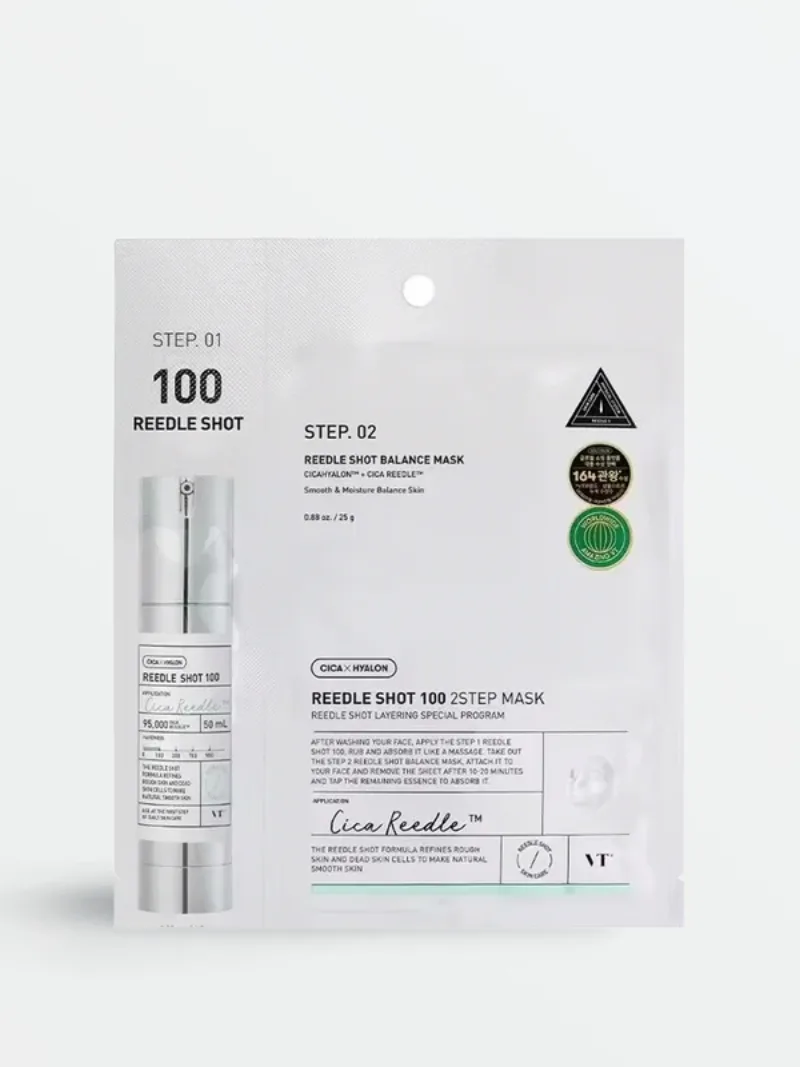 VT Cosmetics - Mild Reedle Shot 100 2-Step Mask [1EA]