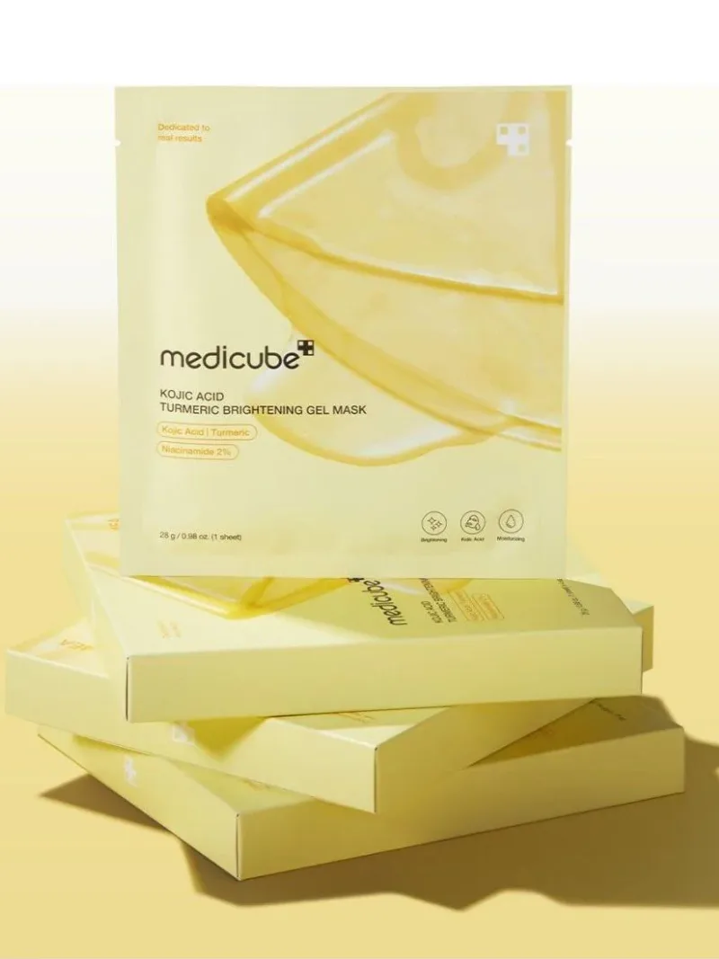 Medicube - Kojic Acid Turmeric Brightening Gel Mask 1ea 1 Medicube - KOJIC Acid Turmeric Brightening Gel 4ea