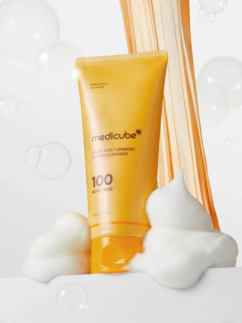 Medicube - Kojic Acid Turmeric Toning Cleanser 120g 3 Medicube - Kojic Acid Turmeric Toning Cleanser 120g